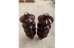 China 20NF250 Porcelain Electrical Insulators With Bright Brown Glazed Surface supplier