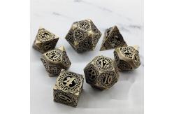 China Back To Metal Dice Set Kusalukono Multi Facial COC DND RPG Dice supplier
