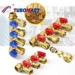 Multiple Outlets 1/2 Inch Brass Pex Manifold 150 Psi With High Temperature Resistance for sale