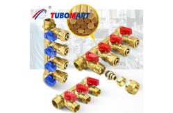 China Brass Pex Distribution Manifold 1/2 Inch Under Floor Heating Manifold supplier