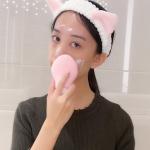OEM Grey Silicone Cleansing Brush Face Silicone Scrubber Electric