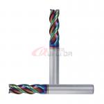 6mm 1/4 Inch DLC Coating 3 Flutes High Performance End Mills For Aluminum for sale