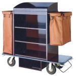 Large Capacity Room Service Tray Trolley Iron With Paint Coating for sale