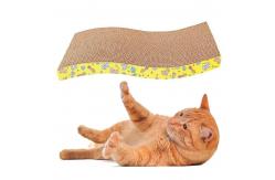 China Cardboard Wave Cat Scratcher Durable Cat Scratching Pad Reversible supplier