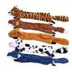 Molar Indestructible Plush Squeaky Dog Toys Brown Puppy Chew Toys