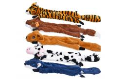 China Molar Indestructible Plush Squeaky Dog Toys Brown Puppy Chew Toys supplier