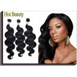 Peruvian Body Wavy Remy Virgin Human Hair Extensions For Women , 24 Inch for sale