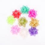 Organza Pull Star Ribbon Bows 3 Inch Smooth Wide Christmas Ribbon for sale