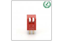 China Dial Code Dp-2 Red Case Golden Pins DIP Switch 8 Position 5P supplier