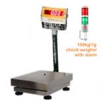 Stainless steel Automatic Check Weigher IN-CWS100-1 100kg 1g RS485  100000 divisions With platform 300*400mm and LED Display alarm light for sale