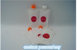 China Custom liquid bags with spout , reusable liquid sachet packing 250ml supplier