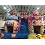 Customized High Inflatable Candy House Dry Slide For Christmas for sale