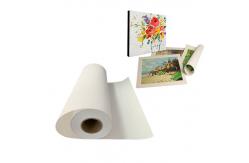 China Aqueous Inkjet Polyester Canvas Rolls Matte For Large Format Printing supplier