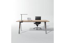 China Metal Frame ISO Office Executive Table Simple Layer White Executive Desk supplier