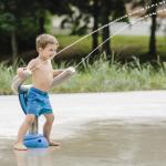 Outside Amusement Park Equipment Water Games Fiberglass Water Slides Set Custom for sale