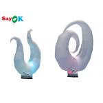 2m / 2.5m Ground Led Inflatable Lighting Decoration White Seaweed Plant For Party Events Club for sale