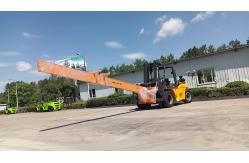 China 10 Ton Glass Lifting Diesel Engine Forklift Truck Extension Skewer supplier