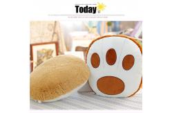China Bear Paw Shape Soft Chair Cushions , PP Cotton Filling Chair Cushion Pads supplier