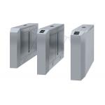 Wire Drawing Automatic Flap Barrier Glass Retractable LED Indicator