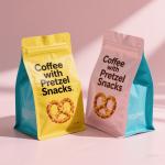 ​Biodegradable 8-Side Seal Pouch TUV OK Compost & EN 13432 Certified for sale