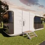 Smart Space Capsule House Prefabricated Office Pod Anti theft for sale