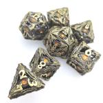 Bulk Polyhedral Dice Hand Pouring Set Lightweight Polished RPG Dice Set for sale