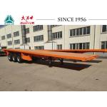 40 FT 3 Axle Flat Deck Utility Trailer Steel Frame With Airbag Suspension for sale