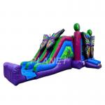 Commercial PVC Dual Slide Butterfly Inflatable Bounce House Combo for sale