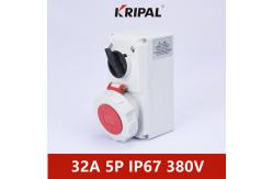 China Nylon Material IP67 3P 4P 5P 32A Interlocked Switch Socket IEC standard supplier