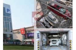 China Low Noise Vertical Lifting 380V Garage Parking Lift With Auto Door supplier