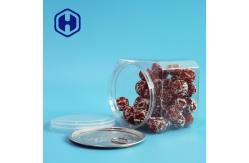 China 610ml Square Dry Fruits Grain PET Can With Aluminum Lid supplier