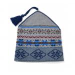 Women ' S Knit Beanie Hats Ski Jacquard Type Fairisle Pattern 7GG Gauge for sale