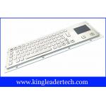 Brushed Stainless Steel Industrial Keyboard With Touchpad IP65 With 64 Keys