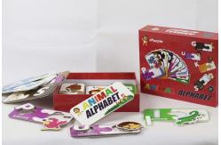 China Custom Logo Eco Paper Jigsaw Puzzle Animal Alphabet Abc Matching Cards supplier
