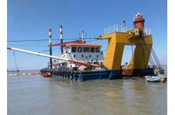 China 32 Inch 18m Dredging Depth Dual Pump Dredger , Sand Cutting Suction Dredger supplier
