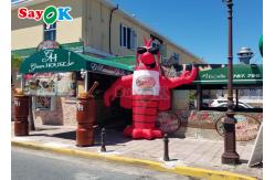 China Red Animal Giant Lobster Inflatable Model With 2 Years Warranty supplier