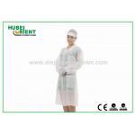 Professional Tyvek Disposable White Lab Coats For All people With Magic Tape for sale
