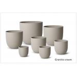 Smooth Surface Modern Style Powder Coated Fiber Clay Planter Easily Assembled