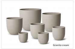 China Smooth Surface Modern Style Powder Coated Fiber Clay Planter Easily Assembled supplier