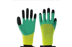 China EN388 Double Dip Half Coated Latex Work Gloves Protective Breathable supplier