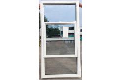 China American Style sashSingle Hung Vinyl Windows PVC Vertical Up And Down Windows supplier