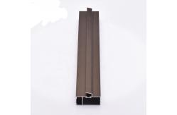 China Interior Anodized Champagne Aluminum Profile For Glass Frame supplier