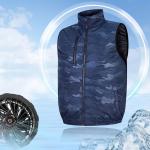 5 Volt XL Cool Summer Vests Army Blue Ice Vest For Hot Weather for sale