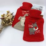 China Red Customised Rubber Hot Water Bag Leakage Proof manufacturer