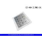 Waterproof Metal Number Keypad 12 flush Keys Rear Panel Mount