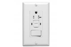 China Kitchen Or Washing Room Applied GFCI Socket 20A With Light Switch supplier