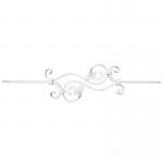 Solid Wrought Iron Gate Parts Balusters For Pedestrian Guardrail Construction for sale