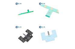 China Embossing Capacitive Membrane Keypad 3M9080 LED Control Panel Overlay supplier