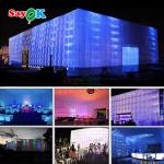 Waterproof Oxford Cloth Large LED Light Inflatable Party Event Tent For 200 People for sale