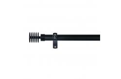 China 28mm diameter metal curtain rods with  three-dimensional shape for living room supplier